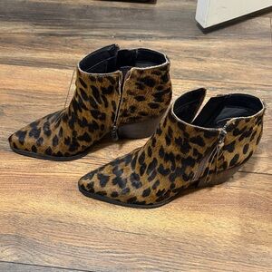 Sam Edelman Leopard Print Ankle Booties